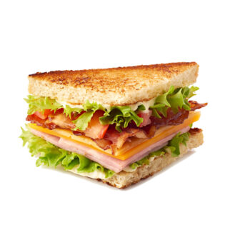 Testy Vegetable Sandwich With Fries