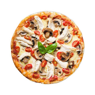 Delicious Italian Pizza With Pepper And Olives