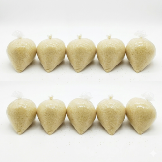 Lot  de 10 boules d'attiéké